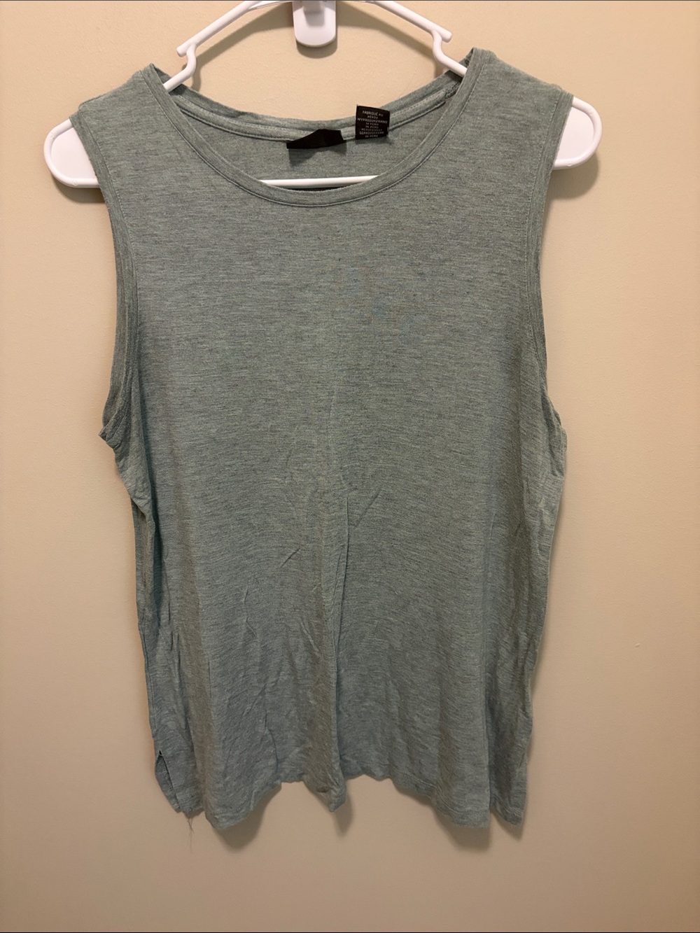 Adrienne Vittadini Sage Green Scoop Neck Tank